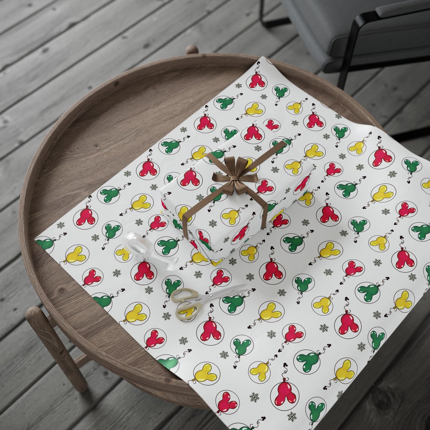 Mouse Wrapping Paper, Holiday Gift Wrap, Christmas Wrap, Celebration Paper, Eco-Friendly Gift Wrap