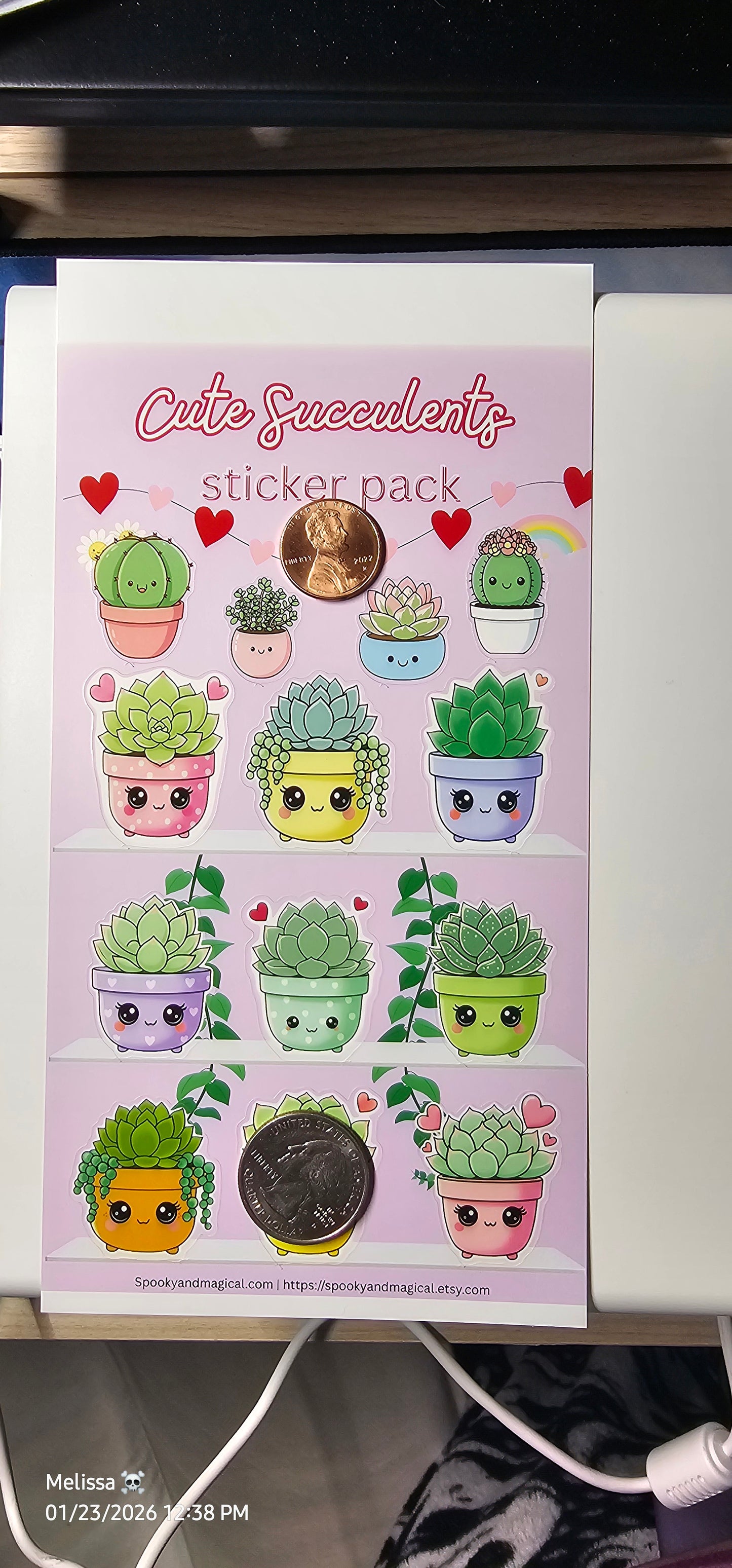 Kawaii Succulent Sticker Pack
