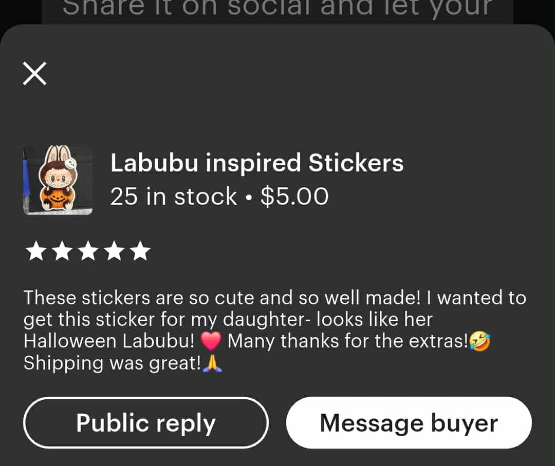 Lafufu Halloween sticker