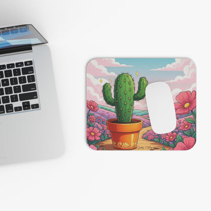Kawaii Cactus Mouse Pad