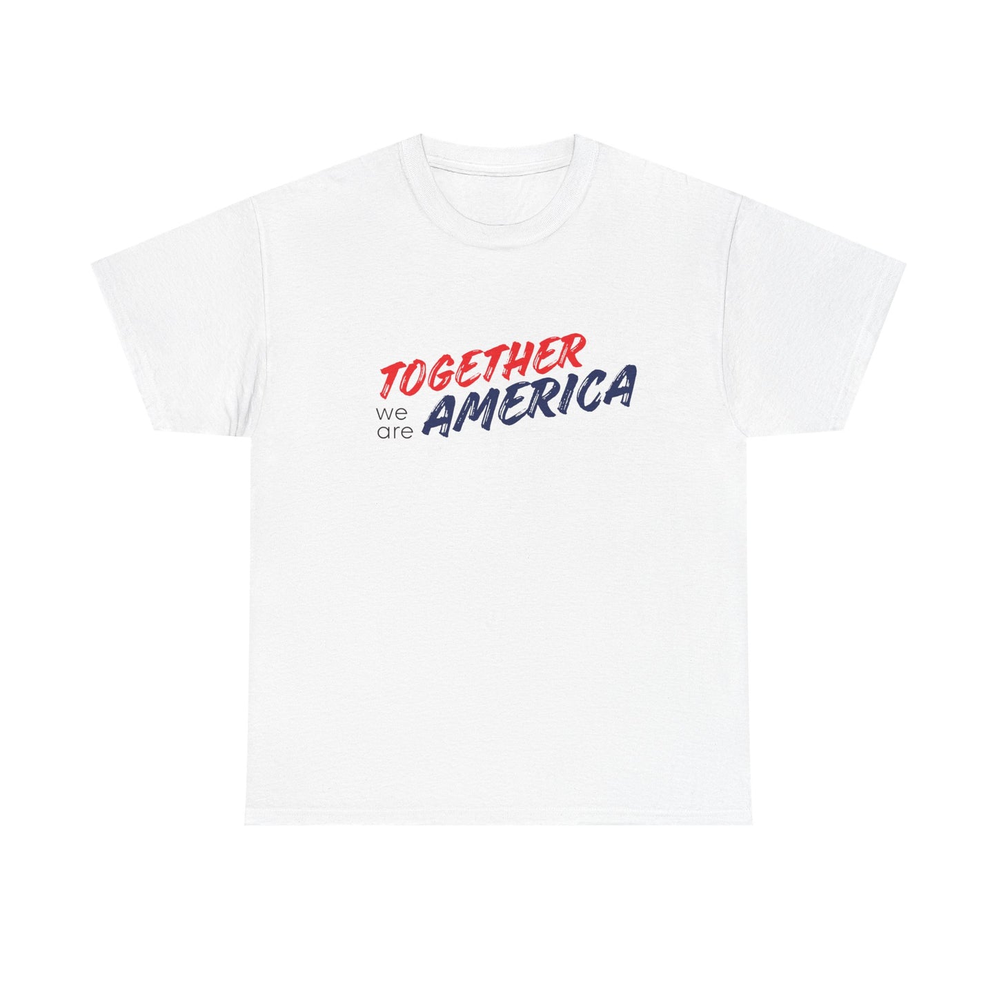 Together we ARE AMERICA T-Shirt | Graphic Tee, Aesthetic, Gift, Unisex Soft Unity Tee, Modern Brush Script Shirt