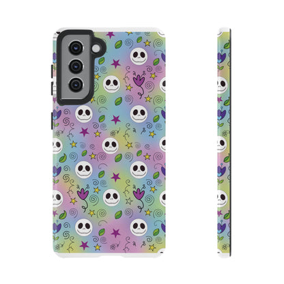 Pastel Doodle Skull Phone Case for Samsung & iPhone