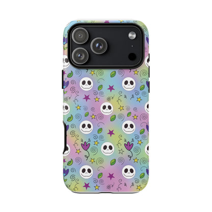 Pastel Doodle Skull Phone Case for Samsung & iPhone