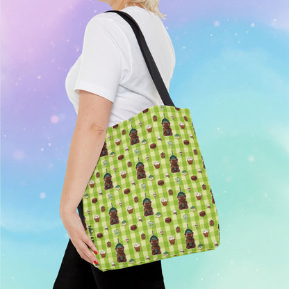 Bearista Starbies Tote Bag | Coffee Lover Aesthetic | Cute Café Treats Reusable Bag