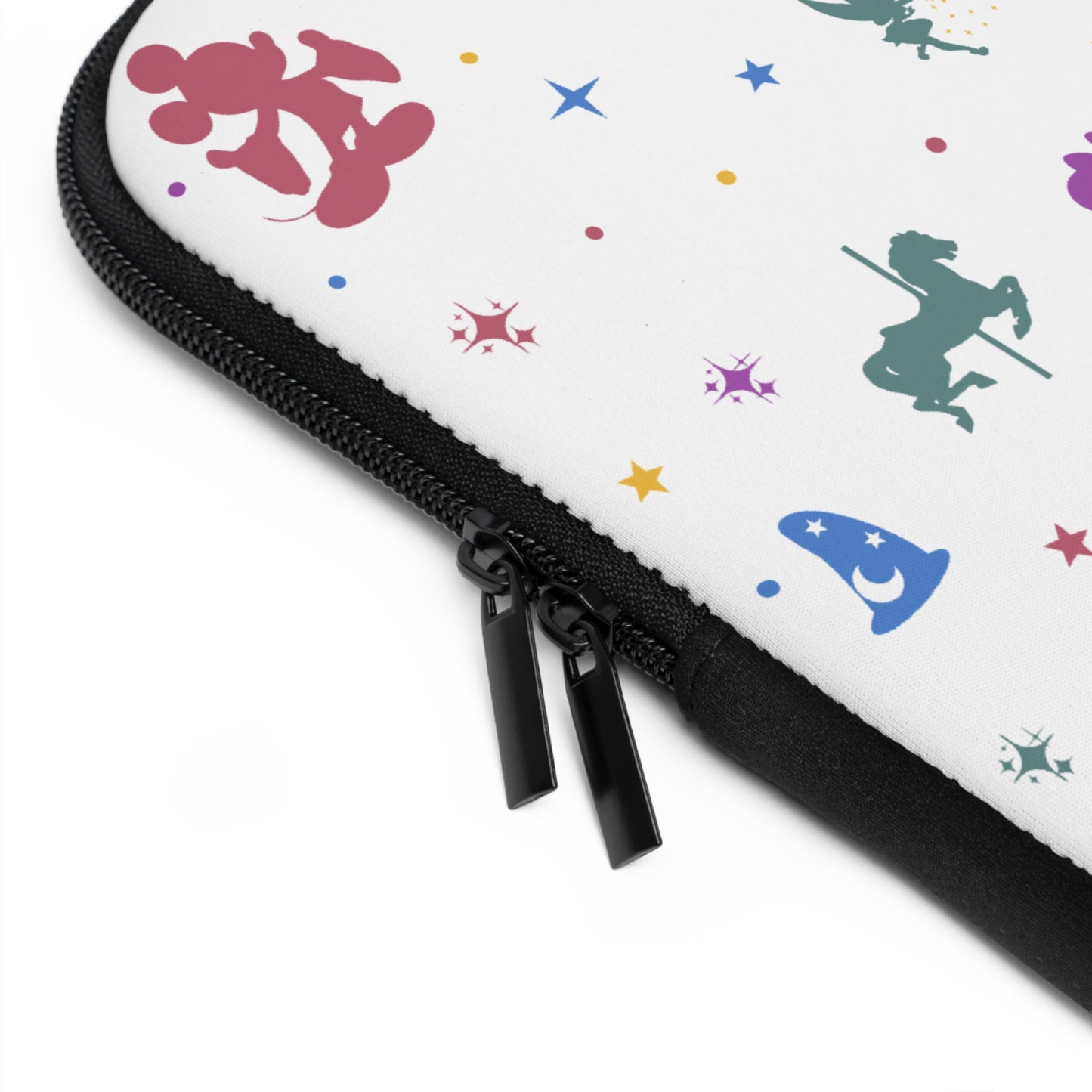 Whimsical Disney Laptop Sleeve, Cute Computer Case, Magic Princess Design, Gift for Kids, College Students, Back to School