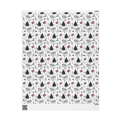 67 Christmas Ghostly fun wrapping papper, Holiday Pattern Face Towel | Ghosts