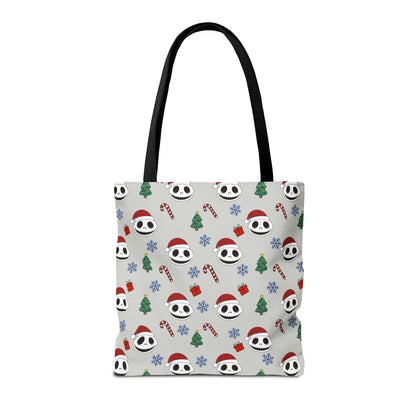 NBC Pattern Tote Bag, Cute Holiday Gift, Reusable Shopping Tote, Christmas Bag