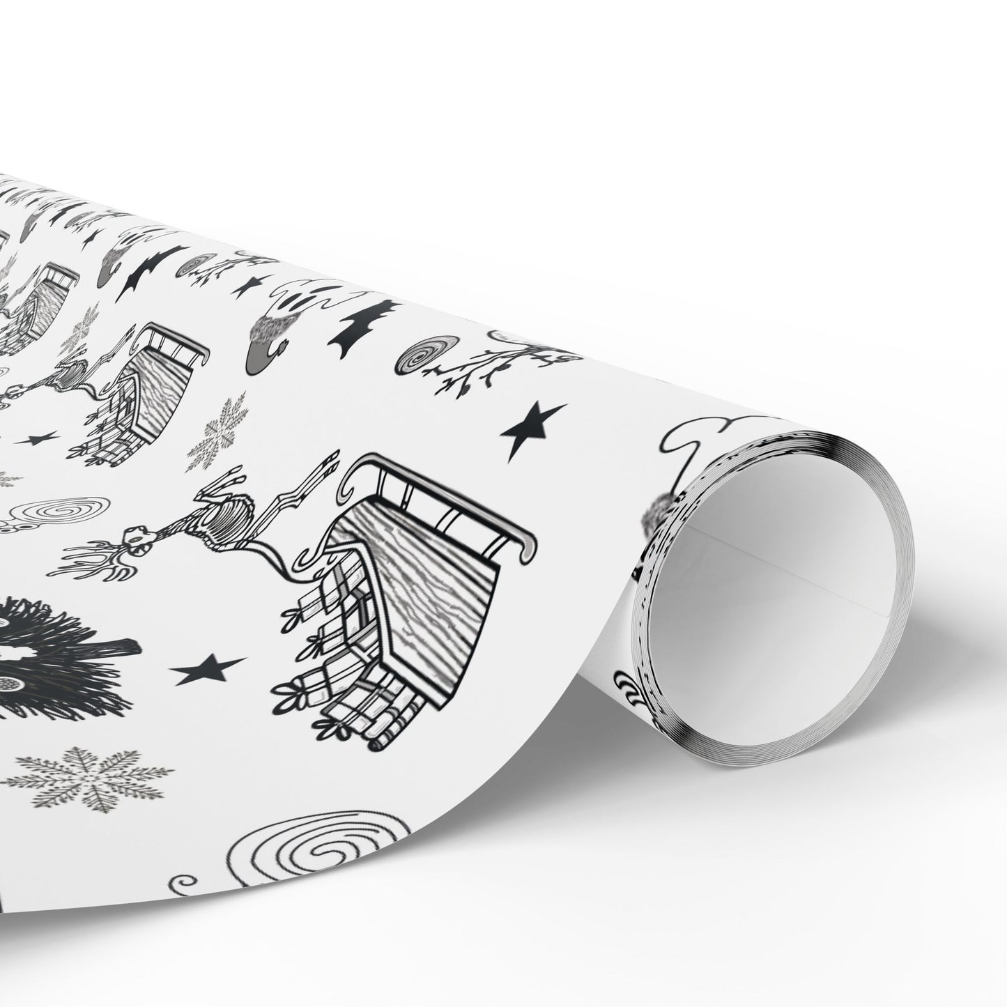 Christmas Ghostly fun wrapping papper, Holiday Pattern Face Towel | Pumpkin Witch Hat Ghosts