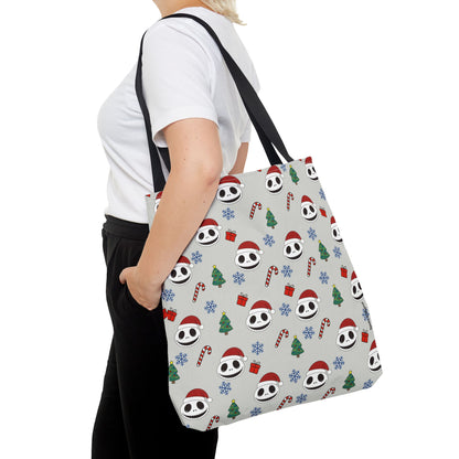 NBC Pattern Tote Bag, Cute Holiday Gift, Reusable Shopping Tote, Christmas Bag