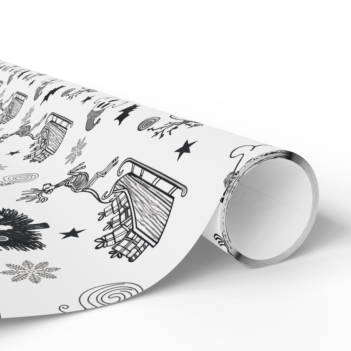 Christmas Ghostly fun wrapping papper, Holiday Pattern Face Towel | Pumpkin Witch Hat Ghosts