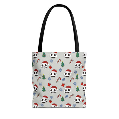 NBC Pattern Tote Bag, Cute Holiday Gift, Reusable Shopping Tote, Christmas Bag