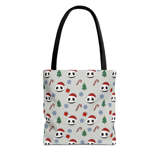 NBC Pattern Tote Bag, Cute Holiday Gift, Reusable Shopping Tote, Christmas Bag