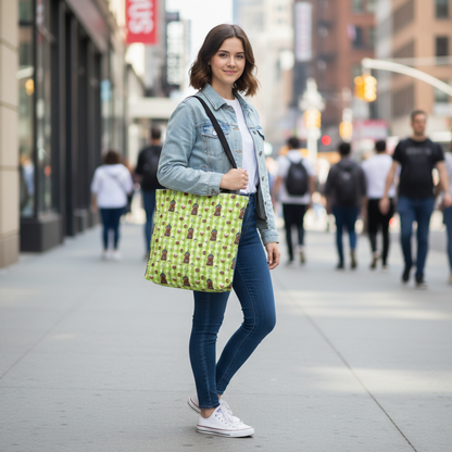 Bearista Starbies Tote Bag | Coffee Lover Aesthetic | Cute Café Treats Reusable Bag