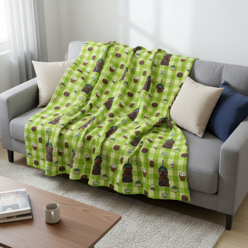 Bearista Starbies Blanket | Velveteen Plush Blanket