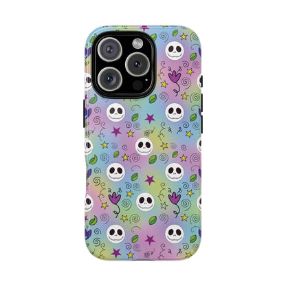Pastel Doodle Skull Phone Case for Samsung & iPhone