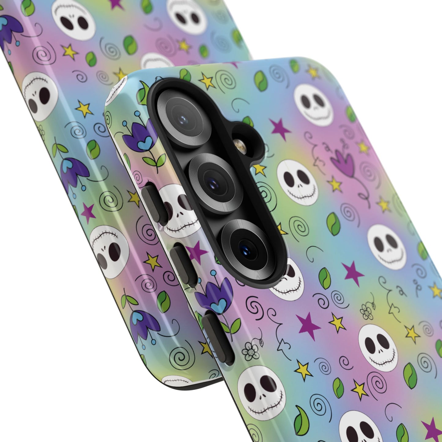 Pastel Doodle Skull Phone Case for Samsung & iPhone