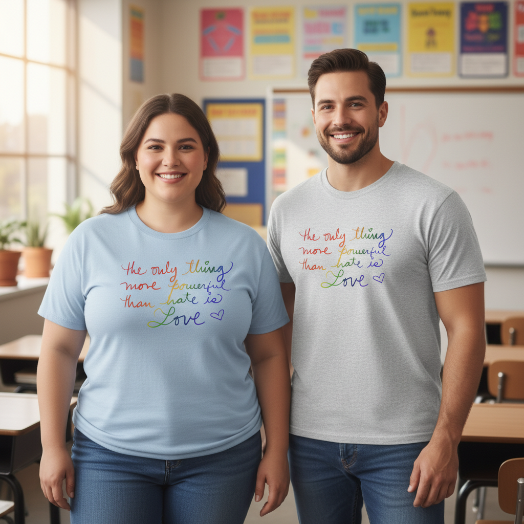 Handwritten Love is More Powerful Than Hate Shirt