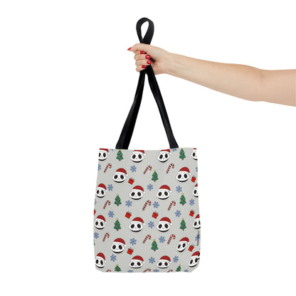 NBC Pattern Tote Bag, Cute Holiday Gift, Reusable Shopping Tote, Christmas Bag