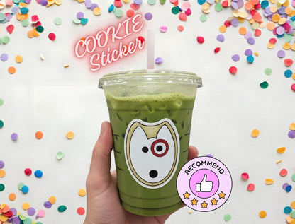 Bullseye Dog Vinyl Sticker