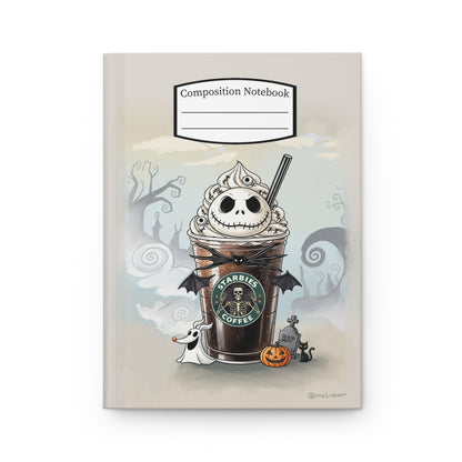 NBC Frapp Starbies Journal | Hardcover Notebook, Halloween Coffee Art