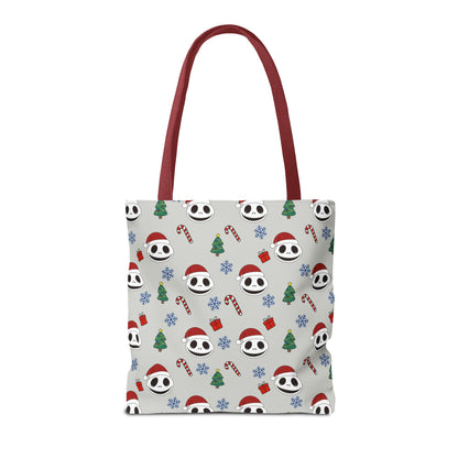 NBC Pattern Tote Bag, Cute Holiday Gift, Reusable Shopping Tote, Christmas Bag