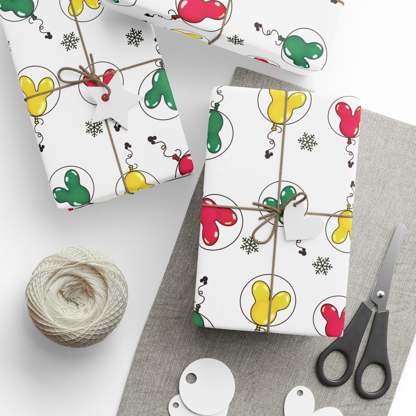 Mouse Wrapping Paper, Holiday Gift Wrap, Christmas Wrap, Celebration Paper, Eco-Friendly Gift Wrap