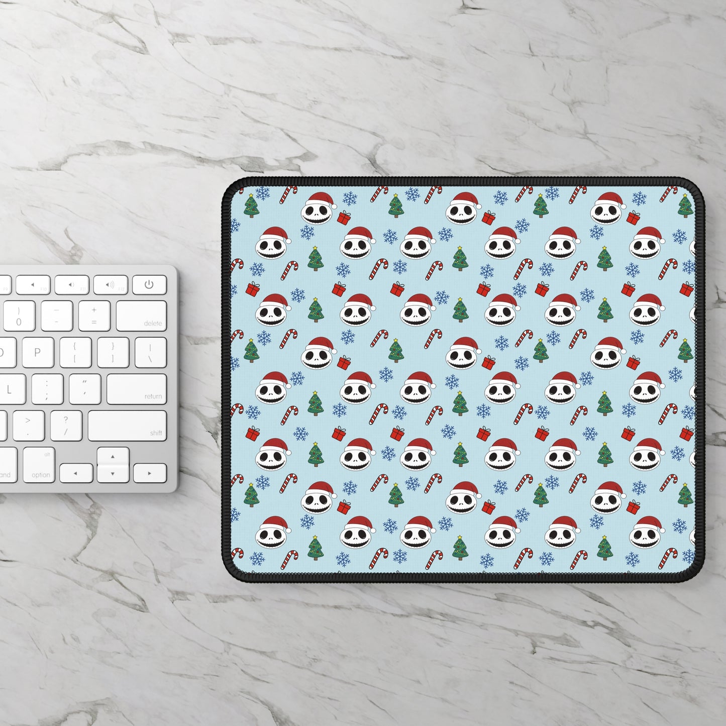 NBC Pattern Gaming Mouse Pad | Christmas Candy Cane Trees