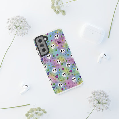 Pastel Doodle Skull Phone Case for Samsung & iPhone