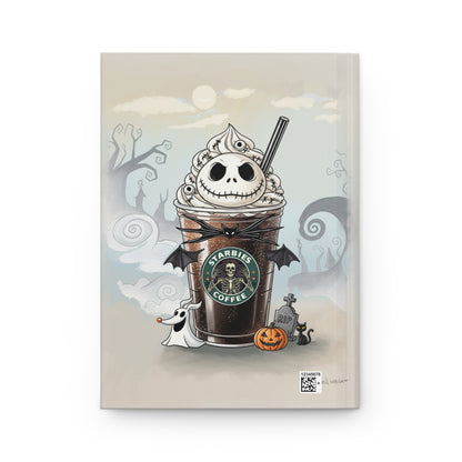 NBC Frapp Starbies Journal | Hardcover Notebook, Halloween Coffee Art