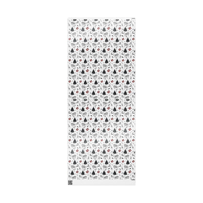 67 Christmas Ghostly fun wrapping papper, Holiday Pattern Face Towel | Ghosts