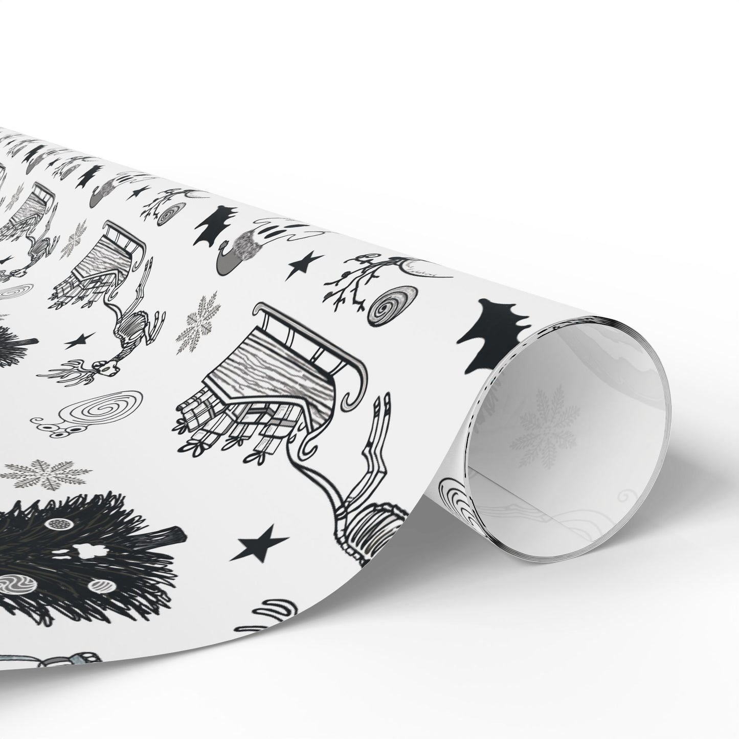 Christmas Ghostly fun wrapping papper, Holiday Pattern Face Towel | Pumpkin Witch Hat Ghosts