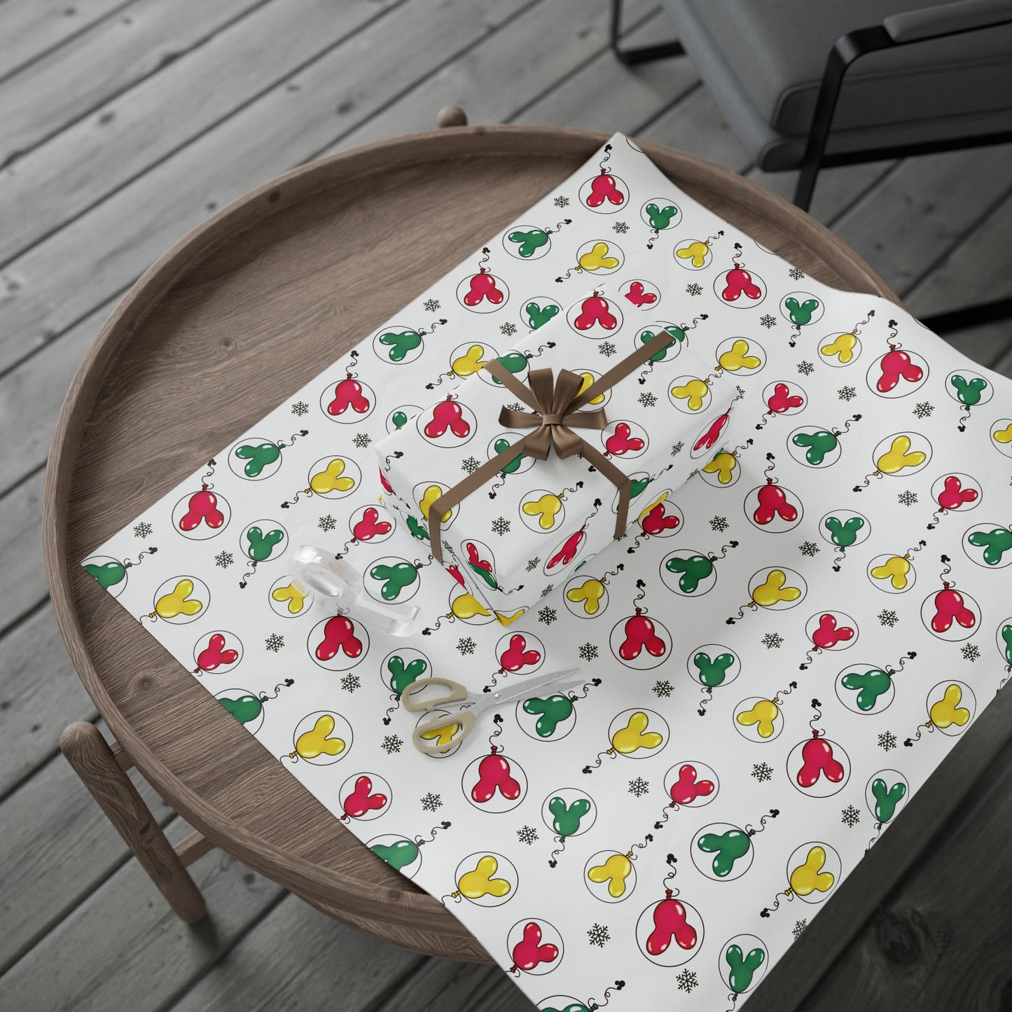 Mouse Wrapping Paper, Holiday Gift Wrap, Christmas Wrap, Celebration Paper, Eco-Friendly Gift Wrap