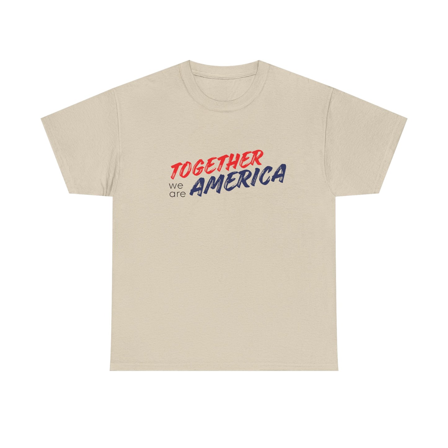 Together we ARE AMERICA T-Shirt | Graphic Tee, Aesthetic, Gift, Unisex Soft Unity Tee, Modern Brush Script Shirt