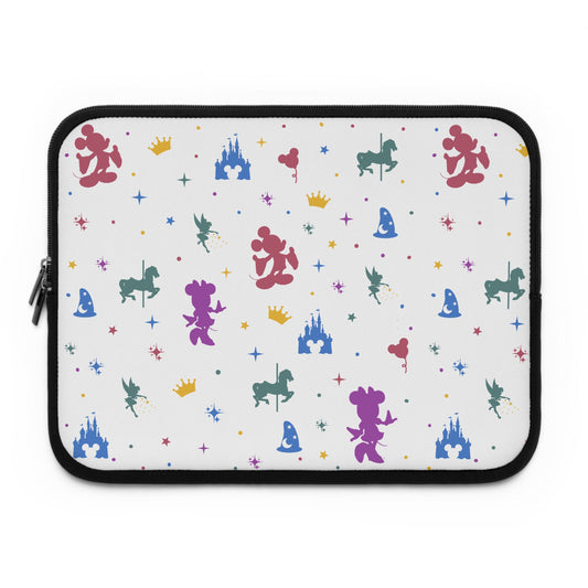 Whimsical Disney Laptop Sleeve, Cute Computer Case, Magic Princess Design, Gift for Kids, College Students, Back to School