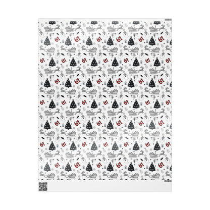 67 Christmas Ghostly fun wrapping papper, Holiday Pattern Face Towel | Ghosts