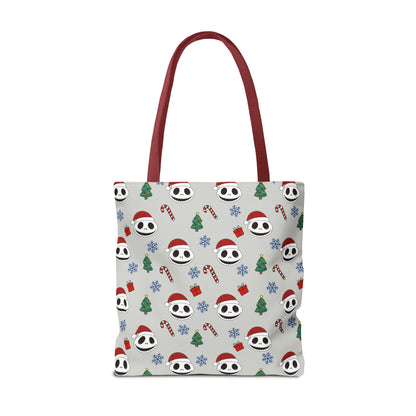 NBC Pattern Tote Bag, Cute Holiday Gift, Reusable Shopping Tote, Christmas Bag