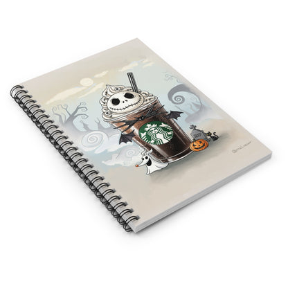Jack Skellington Coffee Notebook — Ruled Spiral Journal