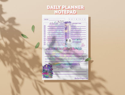 Pastel Goth Daily Planner and Notes pad