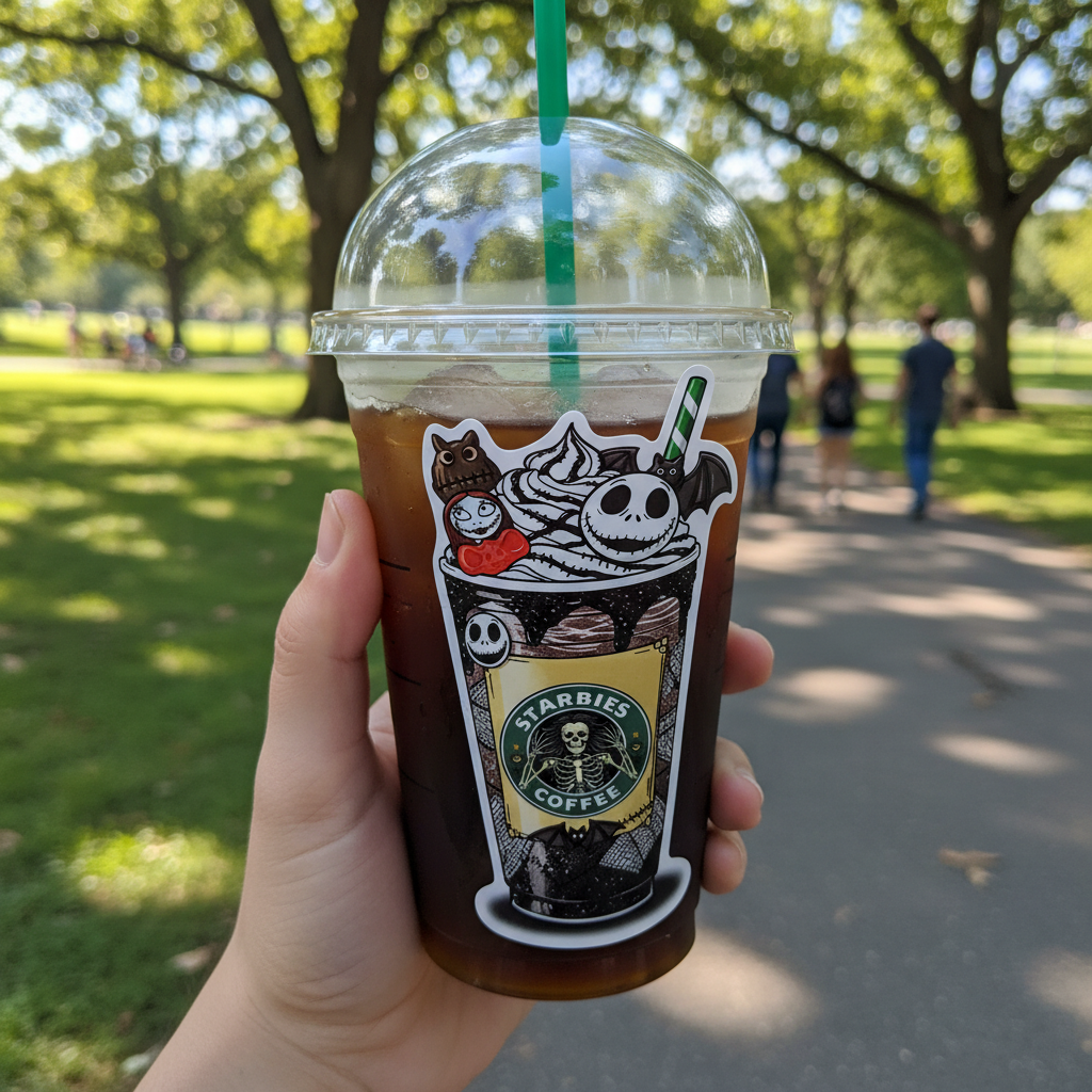 Starbies Coffee cute sticker