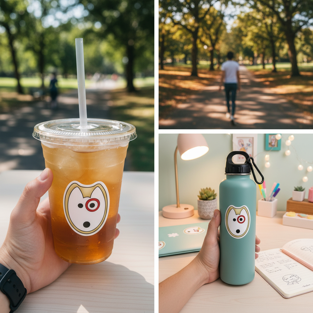 Bullseye Dog Vinyl Sticker