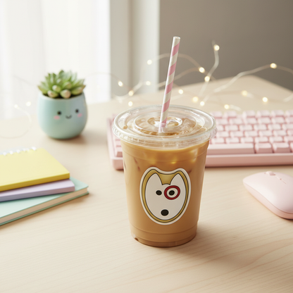 Bullseye Dog Vinyl Sticker