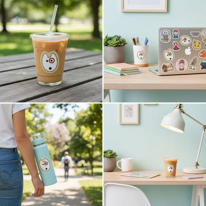 Bullseye Dog Vinyl Sticker