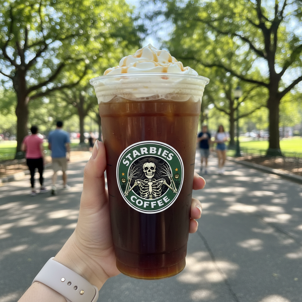 Starbies Coffee Sticker