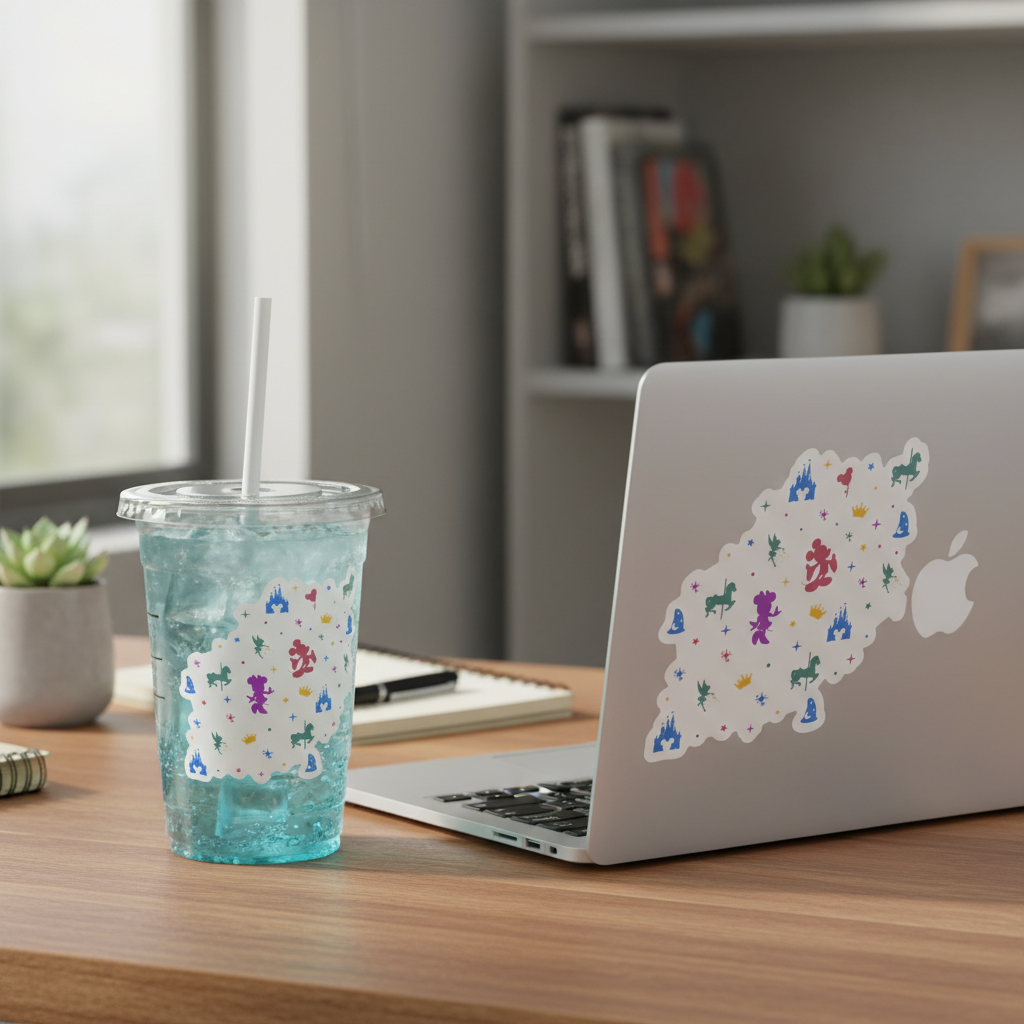 Sbux Disney parks inspired Sticker (WHITE background)