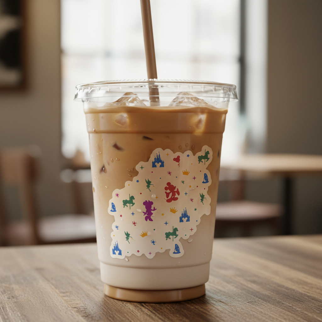 Sbux Disney parks inspired Sticker (WHITE background)