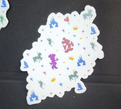 Sbux Disney parks inspired Sticker (Clear background)